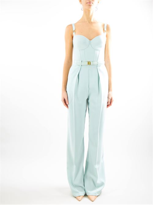 Jumpsuit in crêpe fabric with bustier top Elisabetta Franchi ELISABETTA FRANCHI | Suit | TU01441E2BV9